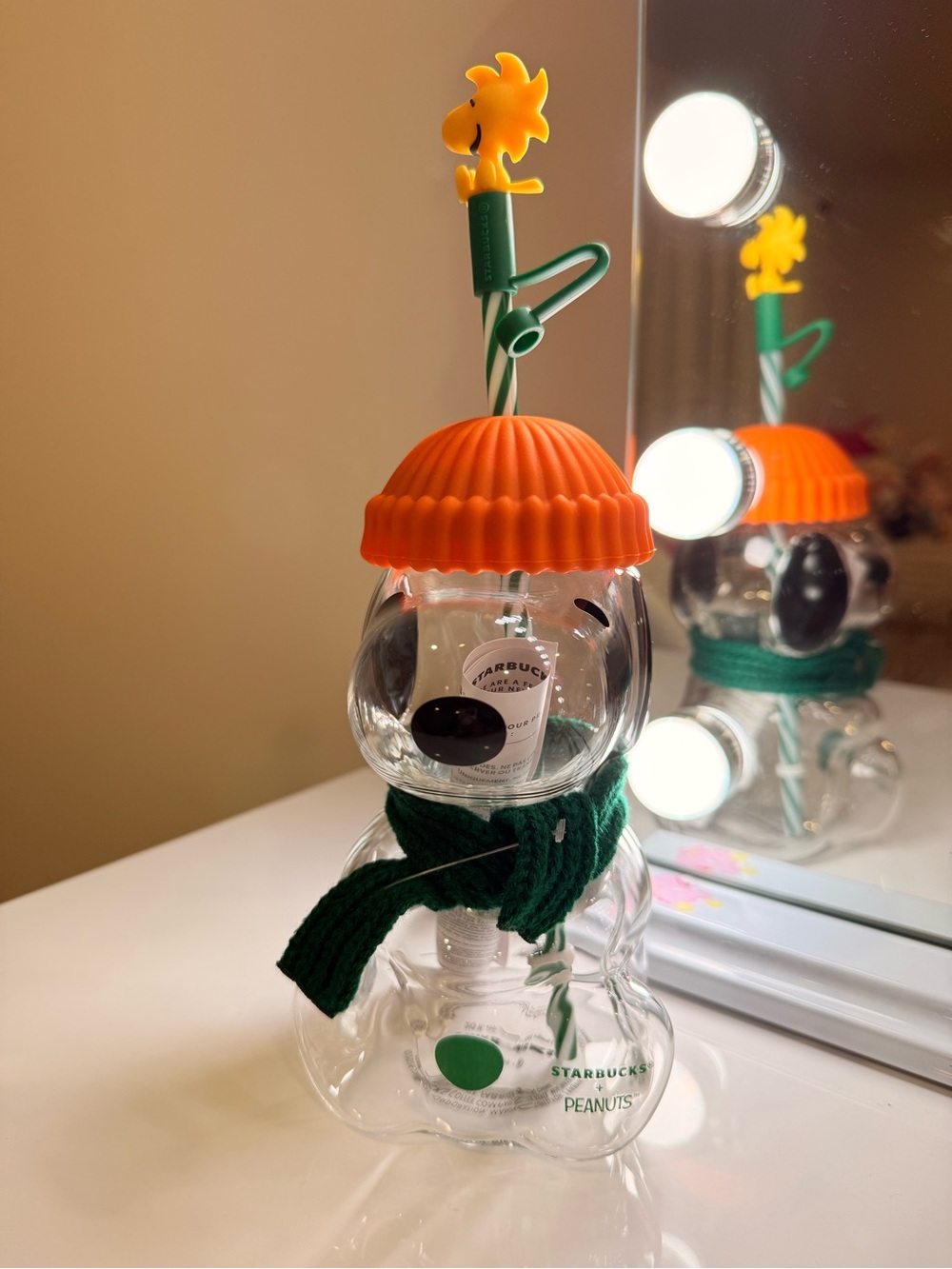 Starbucks x Peanuts Snoopy Glass Cold Cup 20oz